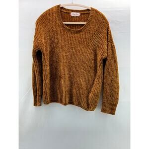 Women's Brown red rose XL sweater extremely soft